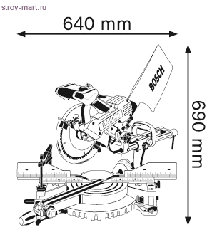 Панельная пила Bosch GCM 10 SD Professional - 0601B22508 Панельная пила Bosch GCM 10 SD Professional - 0601B22508