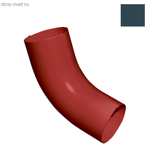 Grandline, Колено стока, 90 мм, RAL 7024 серый - С-000103633 Grandline, Колено стока, 90 мм, RAL 7024 серый - С-000103633