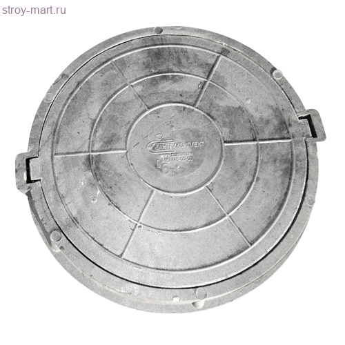 Люк полимер тип С серый 760/630/110 60кН Сантехкомплект - 004-0163