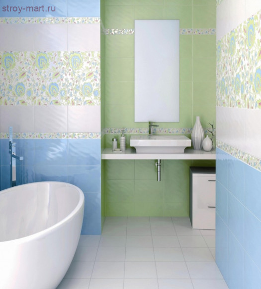 Кашида Плитка настенная зеленый 6227 25х40 Кашида Плитка настенная зеленый 6227 25х40