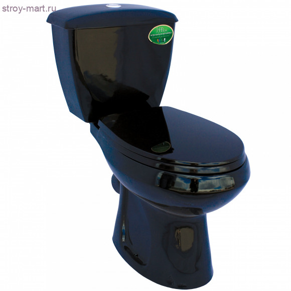 Унитаз-компакт Элисса черный косой выпуск в комплекте Оскол - 4606034156841 Унитаз-компакт Элисса черный косой выпуск в комплекте Оскол - 4606034156841