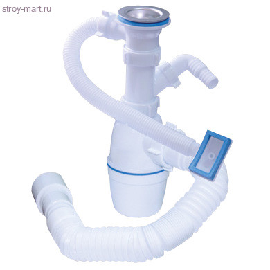 Сифон для мойки 1 1/2х40 с пл/выпуском Орио А7001 -4670000374874 Сифон для мойки 1 1/2х40 с пл/выпуском Орио А7001 -4670000374874