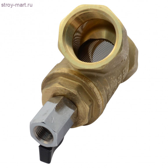 Фильтр сетчатый латунь FVR-D с краном для промывки Ду 25 Ру25 ВР/ВР Danfoss 065B8243 Фильтр сетчатый латунь FVR-D с краном для промывки Ду 25 Ру25 ВР/ВР Danfoss 065B8243