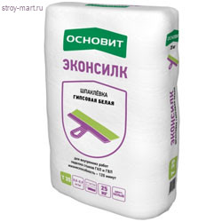 Шпатлёвка Гипсовая белая Основит эконсилк PG35 W 20 кг (56 шт/под) - С-000070244 Шпатлёвка Гипсовая белая Основит эконсилк PG35 W 20 кг (56 шт/под) - С-000070244