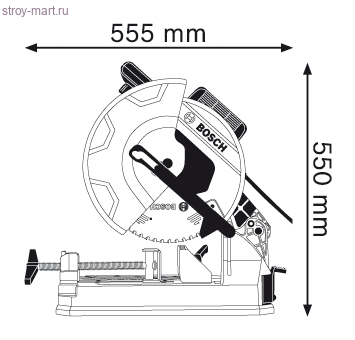 Отрезная пила по металлу Bosch GCD 12 JL Professional - 0601B28000 Отрезная пила по металлу Bosch GCD 12 JL Professional - 0601B28000