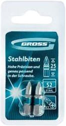 Набор бит РН2х25, сталь S2, 2 шт., Gross 11351 - С-000098802 Набор бит РН2х25, сталь S2, 2 шт., Gross 11351 - С-000098802