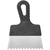 Шпатель зубчатый из нерж. стали, пластмассовая ручка 150мм (зуб 8х8) / 3084610 - С-000076348 Шпатель зубчатый из нерж. стали, пластмассовая ручка 150мм (зуб 8х8) / 3084610 - С-000076348