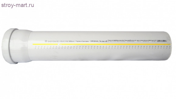 Труба PP-H Skolan Дн 110х5,3 L=0,15м в комплекте б/ш безнап Ostendorf 335000