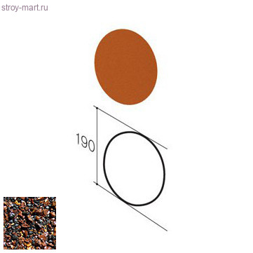 Заглушка конька 190 Gerard (Chestnut 121) - С-000113664 Заглушка конька 190 Gerard (Chestnut 121) - С-000113664