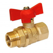 Кран шаровой латунь Стандарт 231 аналог 11б27п1 Ду 15 ВР/НР бабочка ГАЛЛОП 103165 - 4606034159743