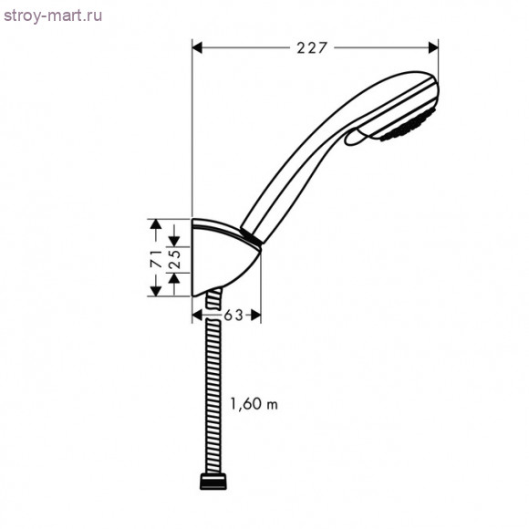 Душевой набор Crometta 85 Vario/Porter'C 1,60 м, ?’ Crometta 85 27559000 Душевой набор Crometta 85 Vario/Porter'C 1,60 м, ?’ Crometta 85 27559000