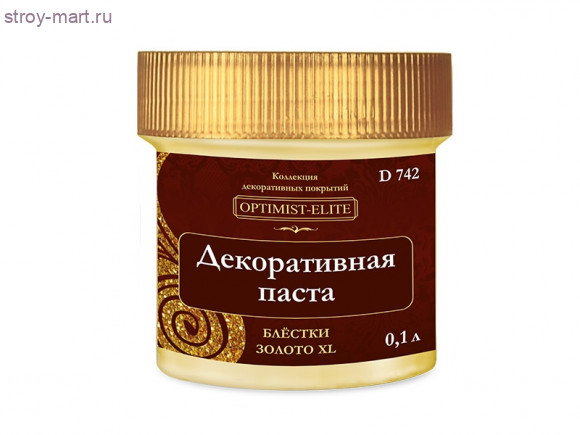 Паста декоративная «Блестки золотые» XXL 0,1 л D742 - С-000099168 Паста декоративная «Блестки золотые» XXL 0,1 л D742 - С-000099168
