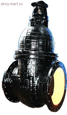 Задвижка 30ч15бр чугун Ду 500 Ру10 фл РАЗ - 007-6252 Задвижка 30ч15бр чугун Ду 500 Ру10 фл РАЗ - 007-6252