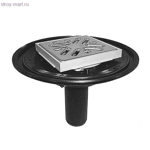 Трап для балконов и террас вертикальным выпуском с решеткой из нерж стали HL 92 Трап для балконов и террас вертикальным выпуском с решеткой из нерж стали HL 92