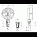Термоманометр ТМТБ радиальный Дк80 1,6МПа L=64мм 150C Росма - 011-0293 Термоманометр ТМТБ радиальный Дк80 1,6МПа L=64мм 150C Росма - 011-0293