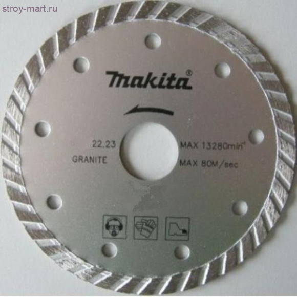 Диск алмазный сплошной турбо,ф230х22.2мм,д\сухого реза,мах-6640об\м - B-28070 Диск алмазный сплошной турбо,ф230х22.2мм,д\сухого реза,мах-6640об\м - B-28070