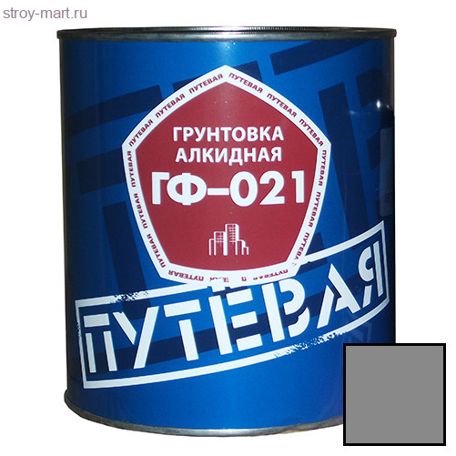 Грунтовка ГФ-021 «Путевая» серая 2,7 кг. (6 шт/уп.) - С-000085509 Грунтовка ГФ-021 «Путевая» серая 2,7 кг. (6 шт/уп.) - С-000085509