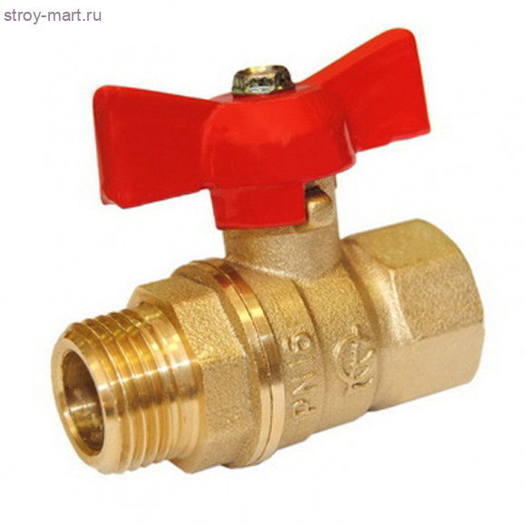 Кран шаровой латунь Стандарт 231 аналог 11б27п1 Ду 20 ВР/НР бабочка ГАЛЛОП 103188 Кран шаровой латунь Стандарт 231 аналог 11б27п1 Ду 20 ВР/НР бабочка ГАЛЛОП 103188