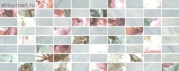 Кенсингтон Декор мозаичный зеленый MM7138 20х50 Кенсингтон Декор мозаичный зеленый MM7138 20х50