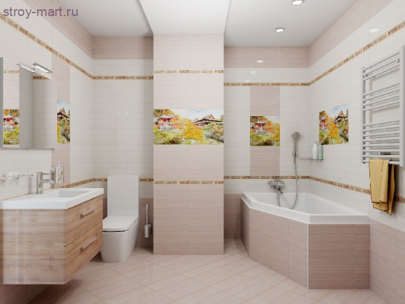 Japan Панно P4D301 80х40 (из 4 плиток) Japan Панно P4D301 80х40 (из 4 плиток)