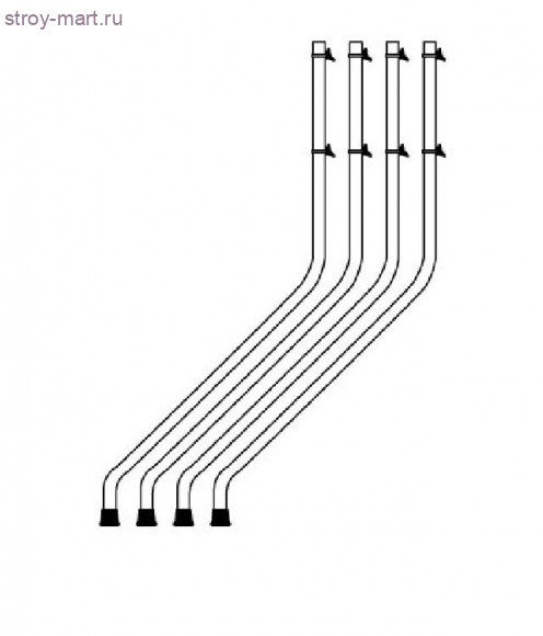 Опора винтовая для вышки-туры Faraone Pontal 2000 4 шт./PONTAL6 - С-000102905 Опора винтовая для вышки-туры Faraone Pontal 2000 4 шт./PONTAL6 - С-000102905