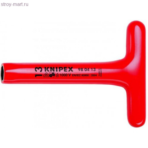 Ключ гаечный торцовый, с прочной Т-образной ручкой 98 04 10 - KN-980410 Ключ гаечный торцовый, с прочной Т-образной ручкой 98 04 10 - KN-980410