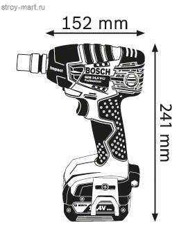 Аккумуляторный ударный гайковерт Bosch GDS 14,4 V-LI Professional - 06019A1T06 Аккумуляторный ударный гайковерт Bosch GDS 14,4 V-LI Professional - 06019A1T06