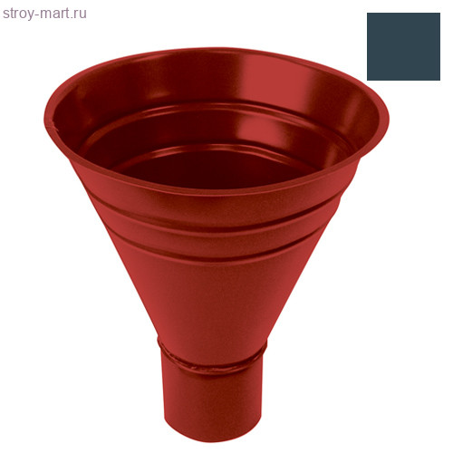 Grandline, Воронка желоба, 125/90 мм, RAL 7024 серый - С-000103629 Grandline, Воронка желоба, 125/90 мм, RAL 7024 серый - С-000103629