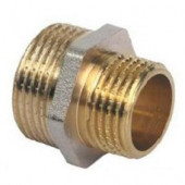 Ниппель латунь никель переход Ду25х15 - 027-8973 Ниппель латунь никель переход Ду25х15 - 027-8973