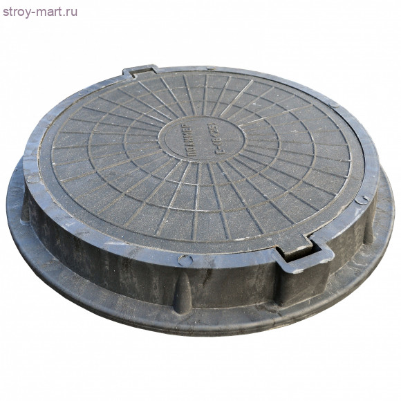 Люк полимер тип С серый/черный 760х100 125кН Сантехкомплект - 004-0043