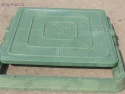 Люк полимер тип С серый/черный 760х100 125кН Сантехкомплект - 004-0043