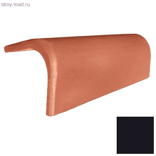 Браас Франкфуртская боковая универсальная цементно-песчаная черепица черный (3 шт/м.п.) - С-000116123 Браас Франкфуртская боковая универсальная цементно-песчаная черепица черный (3 шт/м.п.) - С-000116123