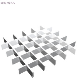 Грильято 75х75 Белый матовый А902 rus h40/b10 эконом - С-000030460 Грильято 75х75 Белый матовый А902 rus h40/b10 эконом - С-000030460