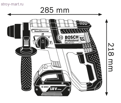 Аккумуляторный перфоратор Bosch GBH 18 V-EC Professional - 611904002 Аккумуляторный перфоратор Bosch GBH 18 V-EC Professional - 611904002