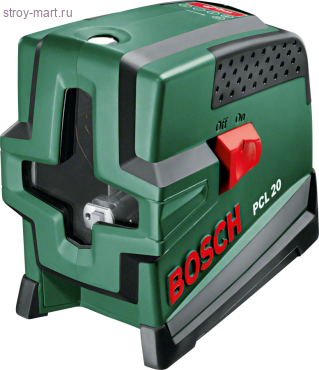 Лазер с перекрёстными лучами с функцией отвеса Bosch PCL 20 603008220