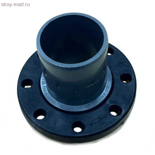 Патрубок НПВХ нап Дн 110х100 Ру10 гладкий в комплекте ГОСТ Р 51613-2000 - 027-1604