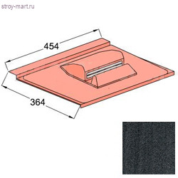 Вентилятор подкровельного пространства Decra Stratos 454х384 мм Антрацит - С-000113137 Вентилятор подкровельного пространства Decra Stratos 454х384 мм Антрацит - С-000113137