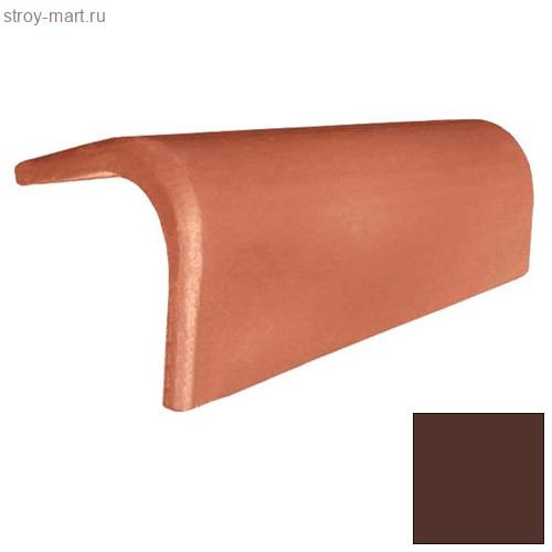 Браас Франкфуртская боковая универсальная цементно-песчаная черепица темно-коричневый (3 шт/м.п.) - С-000116122 Браас Франкфуртская боковая универсальная цементно-песчаная черепица темно-коричневый (3 шт/м.п.) - С-000116122