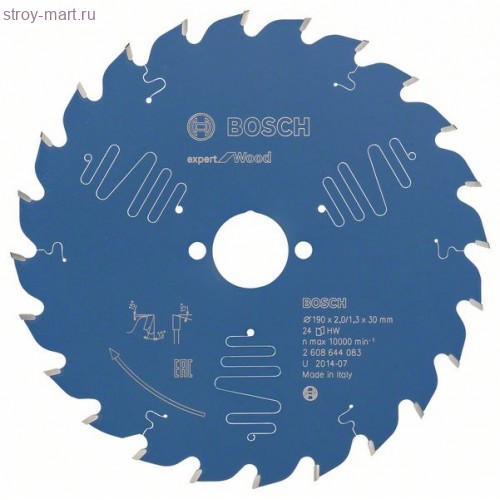 Цирк диск Expert for Wood 190x30x2/1.3x24T - 2608644083