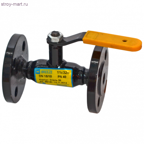 Кран шаровой сталь 11с33п Ду 50 Ру16 фл Breeze - 007-6609 Кран шаровой сталь 11с33п Ду 50 Ру16 фл Breeze - 007-6609