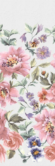 Сент-Джеймс парк Плитка настенная Цветы 13008R 30х89.5