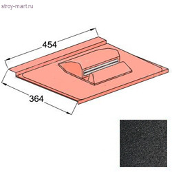 Вентилятор подкровельного пространства Decra Classic 423х410 мм Антрацит - С-000113297 Вентилятор подкровельного пространства Decra Classic 423х410 мм Антрацит - С-000113297