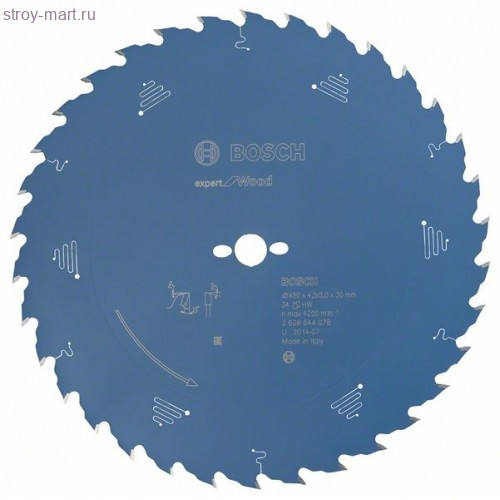 Цирк диск Expert for Wood 450x30x4.5/3x34T - 2608644078 Цирк диск Expert for Wood 450x30x4.5/3x34T - 2608644078