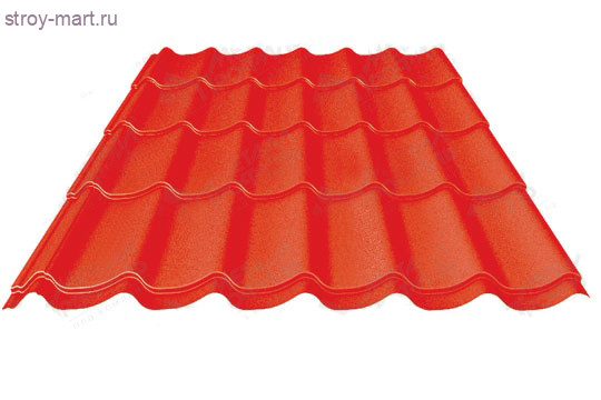 Металлочерепица МП Монтеррей 1190мм (1100мм) РЕ-0,4мм - С-000058032