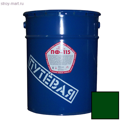 Эмаль ПФ-115 «Путевая» зеленая 20 кг. / Ярославль - С-000085499 Эмаль ПФ-115 «Путевая» зеленая 20 кг. / Ярославль - С-000085499