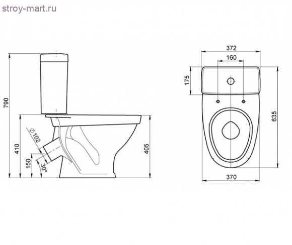 Унитаз-компакт Форвард бел нижний подвод воронк косой выпуск в комплекте Santeri - 023-2521 Унитаз-компакт Форвард бел нижний подвод воронк косой выпуск в комплекте Santeri - 023-2521