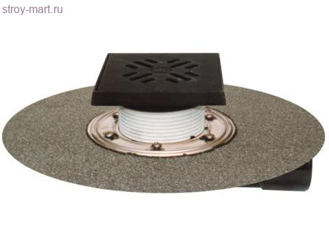 Трап для балконов и террас с гидроизоляционным полотном с решеткой 150х150 HL 81GH Трап для балконов и террас с гидроизоляционным полотном с решеткой 150х150 HL 81GH