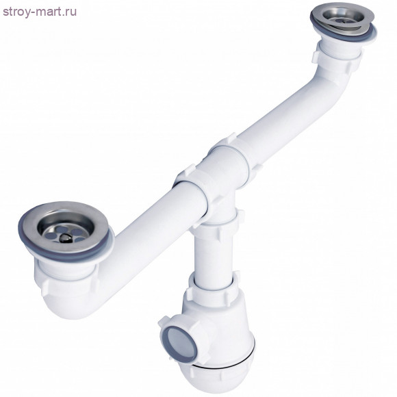 Сифон для мойки двойной нерж/сетка 1 1/2х40 бутылочный б/гофры АНИ Пласт A3000 -4607057963812 Сифон для мойки двойной нерж/сетка 1 1/2х40 бутылочный б/гофры АНИ Пласт A3000 -4607057963812