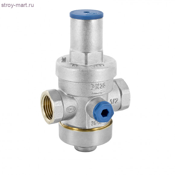 Регулятор давления с вых. под манометр 0233 поршневой латунь с никел. покр. 3/4 ВР Ру25 1.0-5.5 бар OR 120 Регулятор давления с вых. под манометр 0233 поршневой латунь с никел. покр. 3/4 ВР Ру25 1.0-5.5 бар OR 120