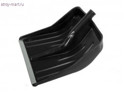 Лопата снеговая, 360x400 мм, без черенка, пластмассовая, металлическая окантовка, 61578 - С-000091758 Лопата снеговая, 360x400 мм, без черенка, пластмассовая, металлическая окантовка, 61578 - С-000091758